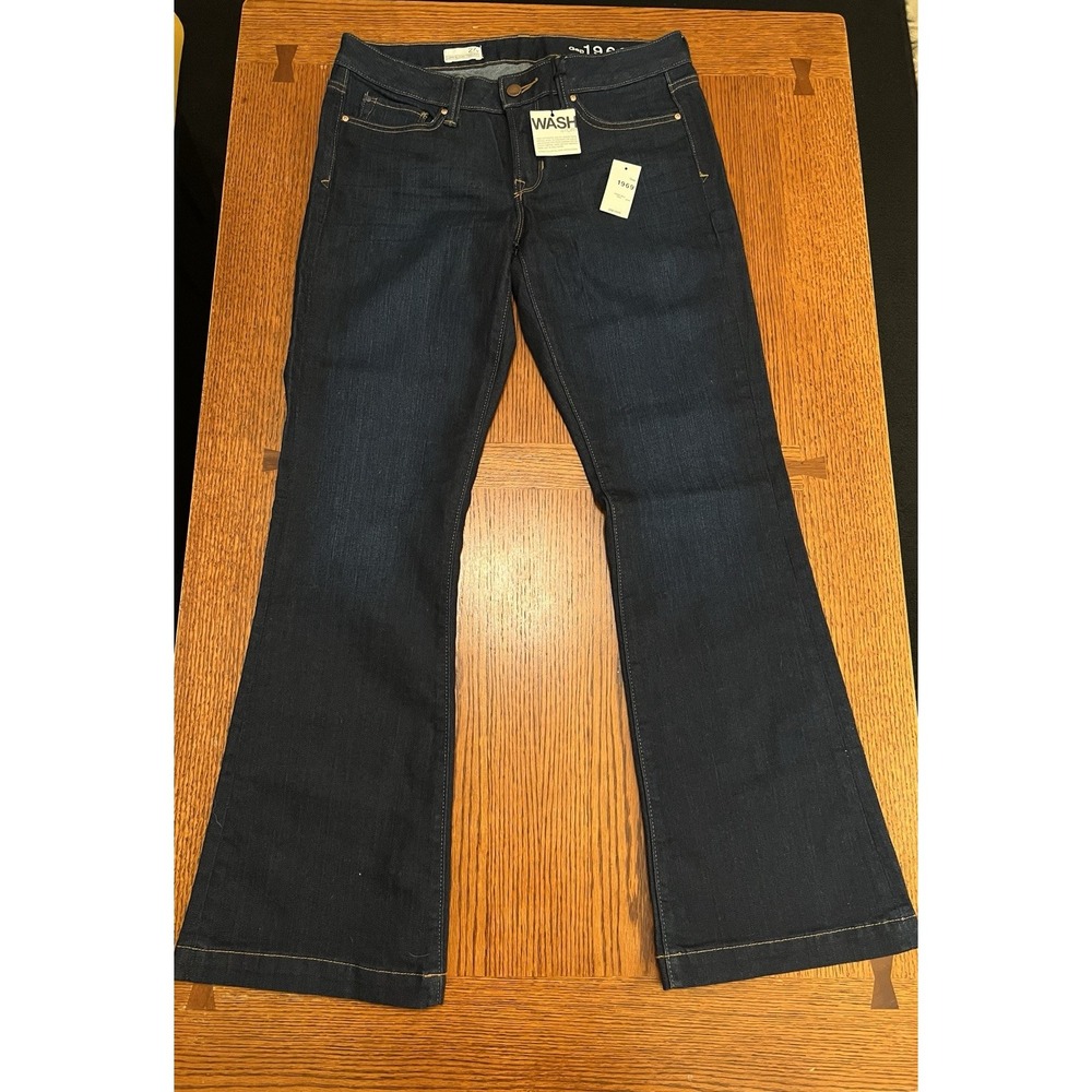 GAP Long & Lean Dark Wash Trouser Jeans Size 27 NWT